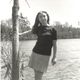 Hillary Rodham at Lake Waban on the Wellesley College campus.